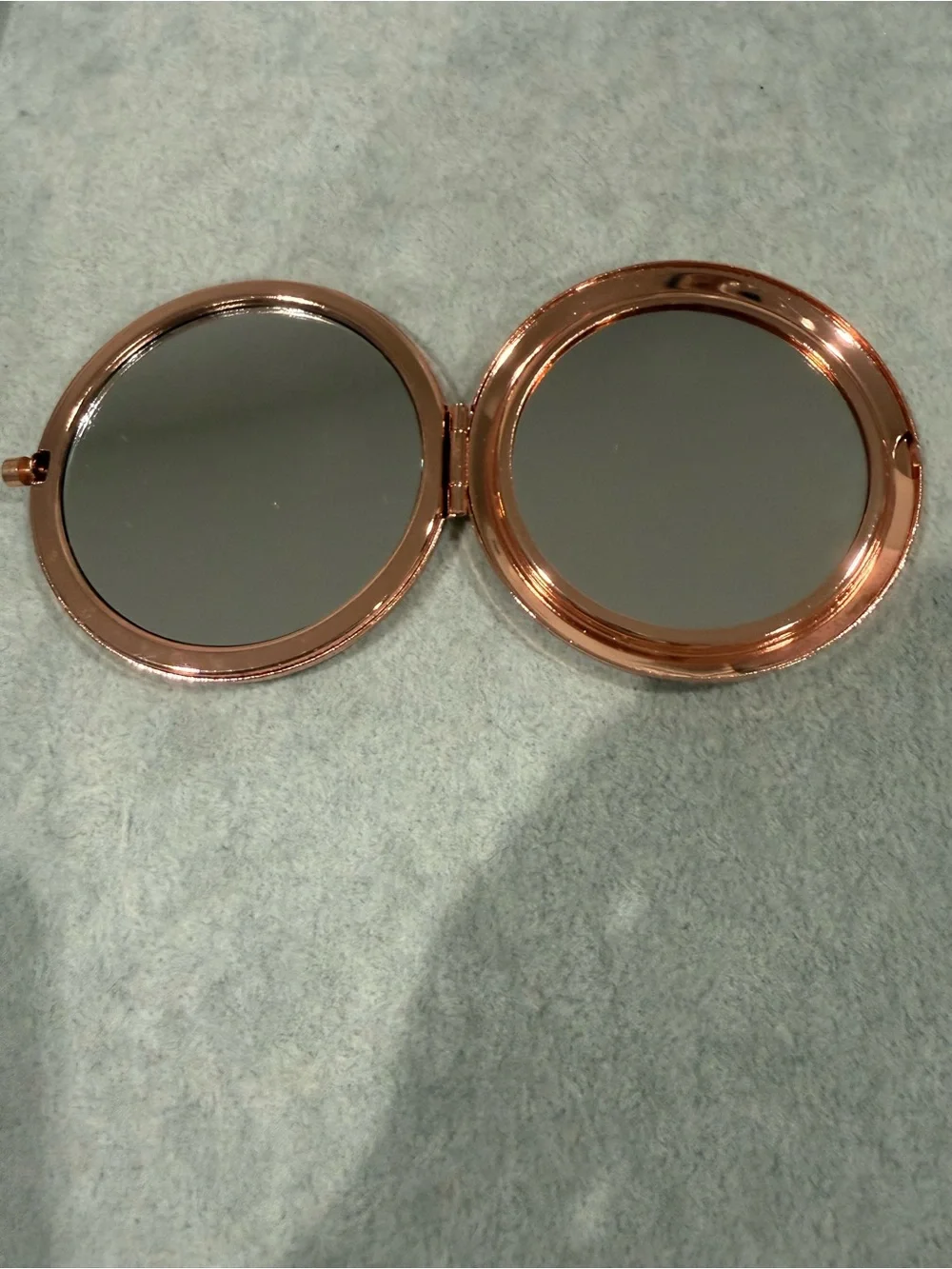 Rose Gold Compact Mirror Portable Pocket Makeup beautiful reminder cute gift